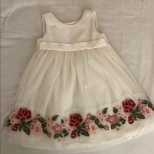 Janie and Jack rose embroidered dress